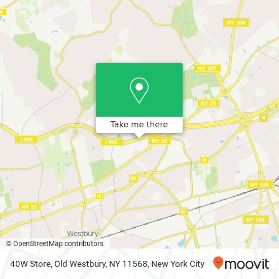 40W Store, Old Westbury, NY 11568 map