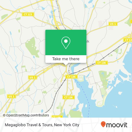 Mapa de Megaglobo Travel & Tours