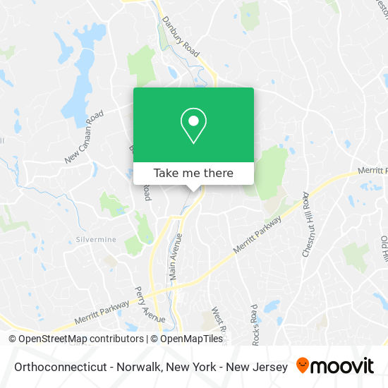 Orthoconnecticut - Norwalk map