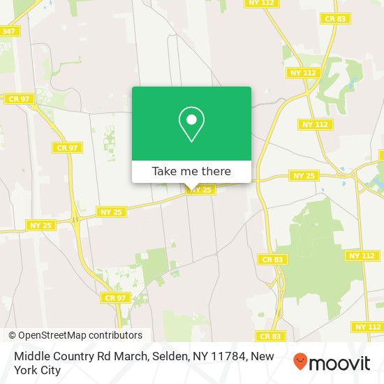 Middle Country Rd March, Selden, NY 11784 map