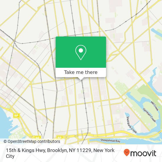 15th & Kings Hwy, Brooklyn, NY 11229 map