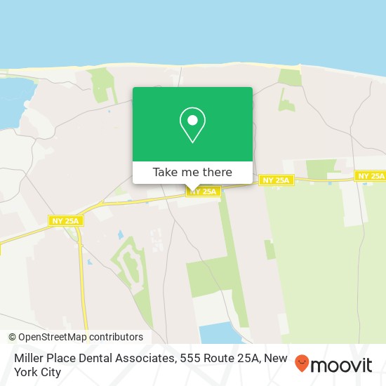 Mapa de Miller Place Dental Associates, 555 Route 25A