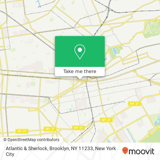 Atlantic & Sherlock, Brooklyn, NY 11233 map