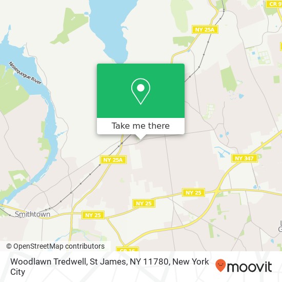 Woodlawn Tredwell, St James, NY 11780 map