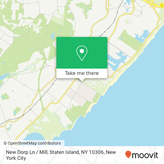 New Dorp Ln / Mill, Staten Island, NY 10306 map