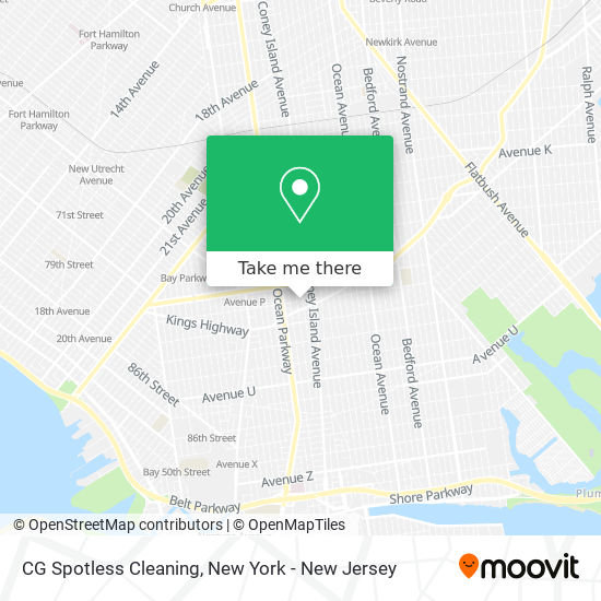 Mapa de CG Spotless Cleaning