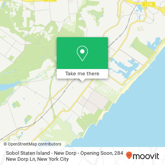 Mapa de Sobol Staten Island - New Dorp - Opening Soon, 284 New Dorp Ln