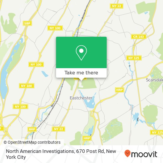 North American Investigations, 670 Post Rd map