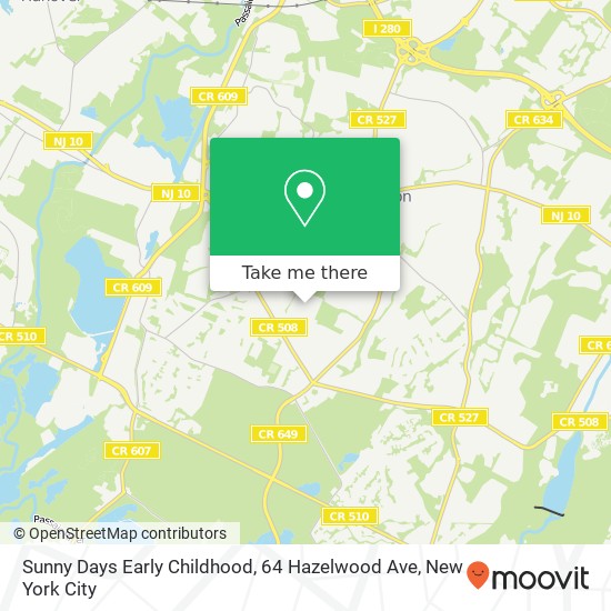 Mapa de Sunny Days Early Childhood, 64 Hazelwood Ave