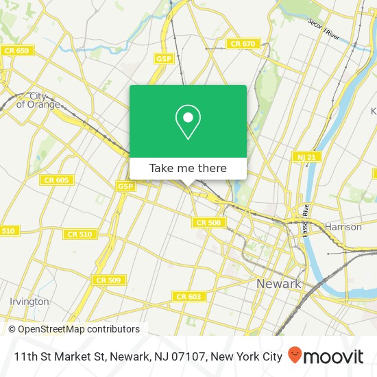 11th St Market St, Newark, NJ 07107 map