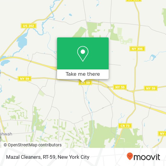 Mazal Cleaners, RT-59 map