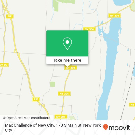 Max Challenge of New City, 170 S Main St map