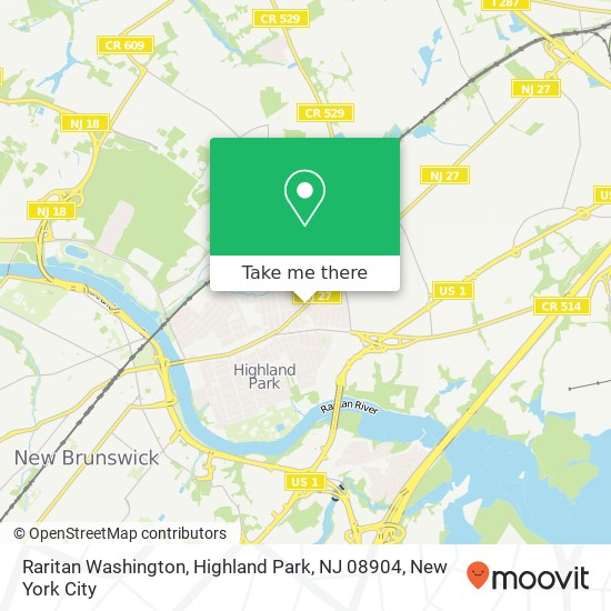 Raritan Washington, Highland Park, NJ 08904 map