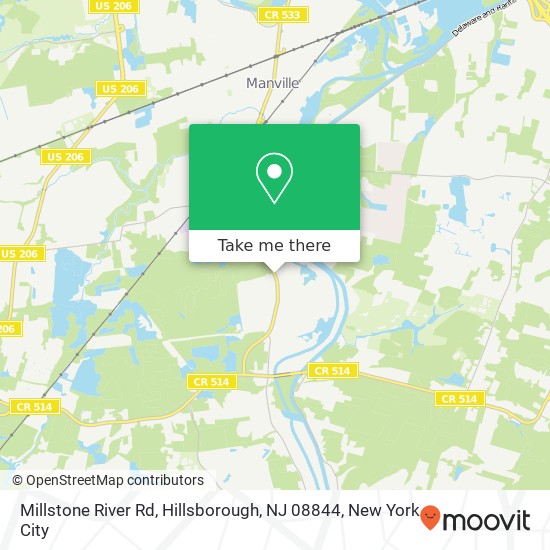 Millstone River Rd, Hillsborough, NJ 08844 map