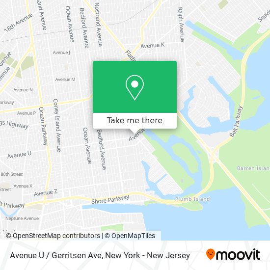 Mapa de Avenue U / Gerritsen Ave