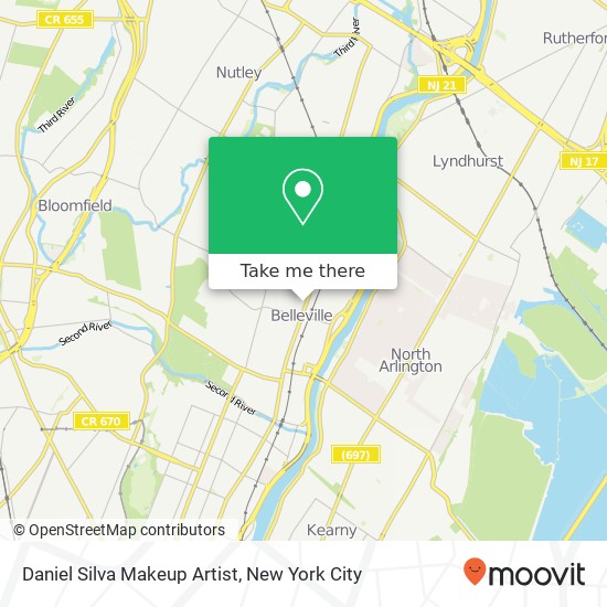 Daniel Silva Makeup Artist map