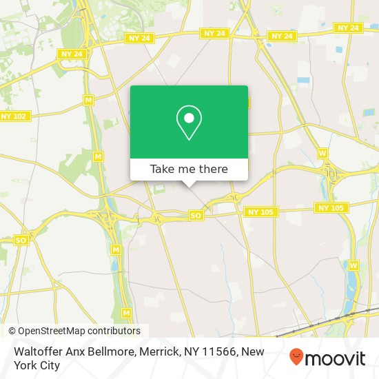 Mapa de Waltoffer Anx Bellmore, Merrick, NY 11566