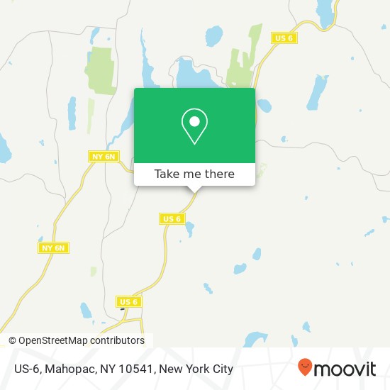 US-6, Mahopac, NY 10541 map