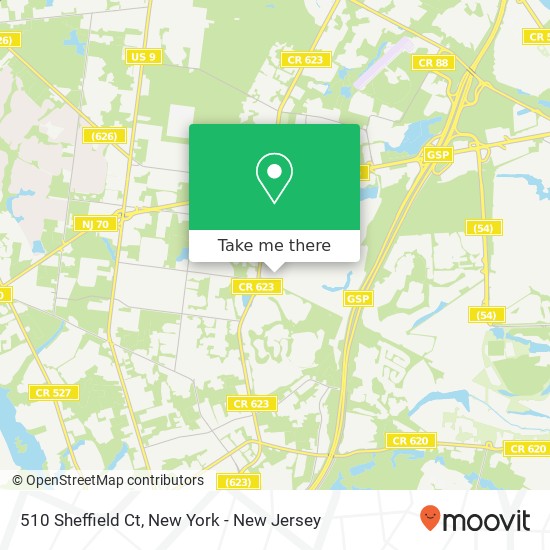 510 Sheffield Ct, Lakewood, NJ 08701 map