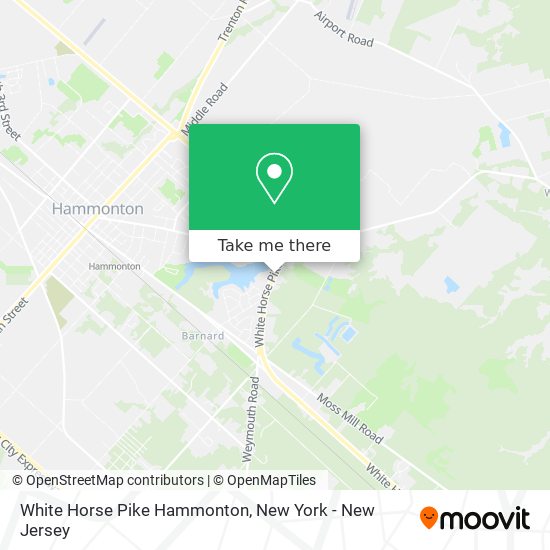 Mapa de White Horse Pike Hammonton