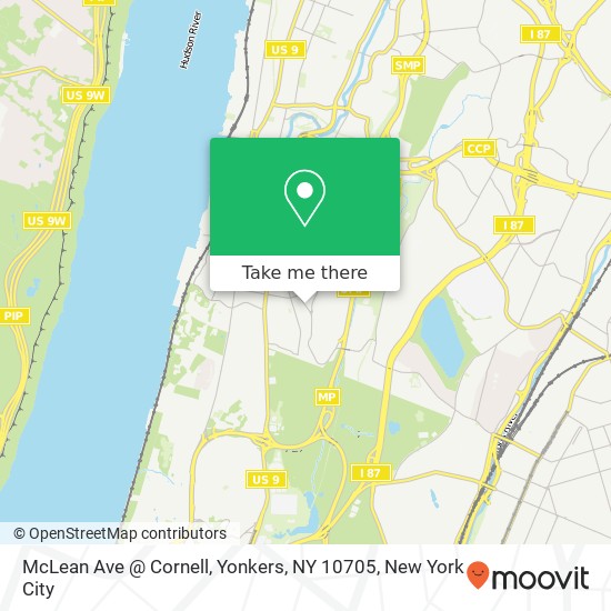 McLean Ave @ Cornell, Yonkers, NY 10705 map