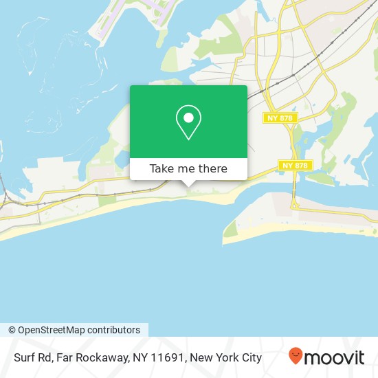 Mapa de Surf Rd, Far Rockaway, NY 11691