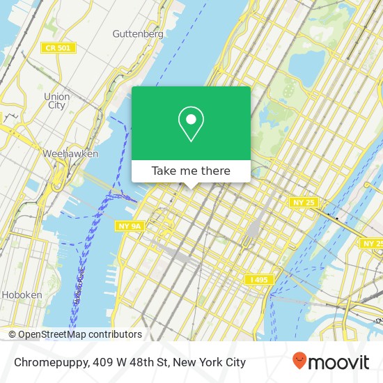 Chromepuppy, 409 W 48th St map