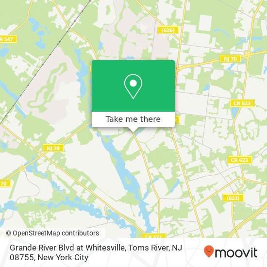 Grande River Blvd at Whitesville, Toms River, NJ 08755 map