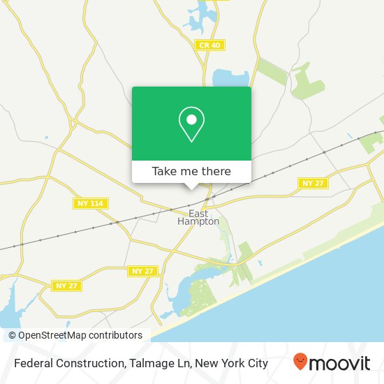 Federal Construction, Talmage Ln map