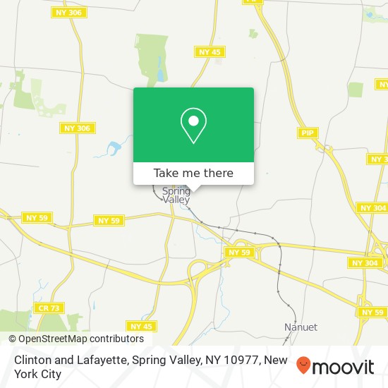 Mapa de Clinton and Lafayette, Spring Valley, NY 10977