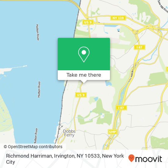 Mapa de Richmond Harriman, Irvington, NY 10533