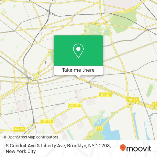 Mapa de S Conduit Ave & Liberty Ave, Brooklyn, NY 11208
