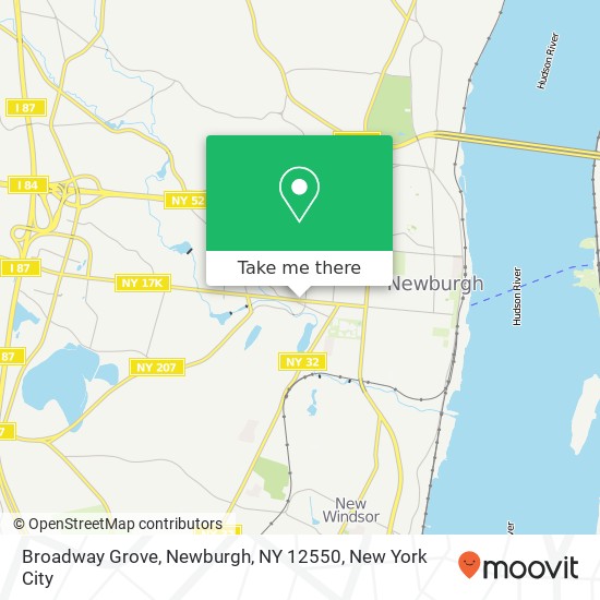 Broadway Grove, Newburgh, NY 12550 map
