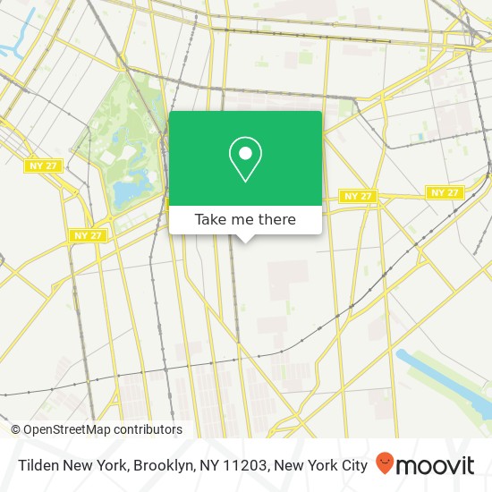 Tilden New York, Brooklyn, NY 11203 map