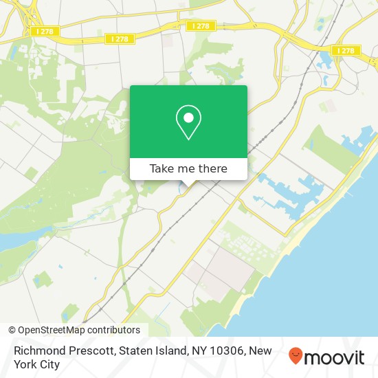 Mapa de Richmond Prescott, Staten Island, NY 10306