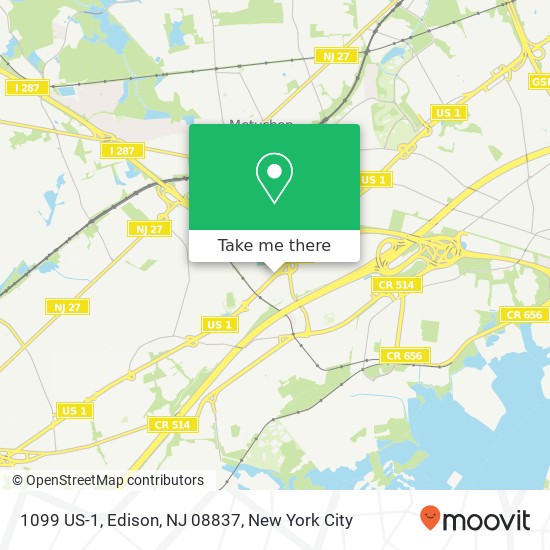 1099 US-1, Edison, NJ 08837 map