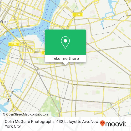 Mapa de Colin McGuire Photographs, 432 Lafayette Ave