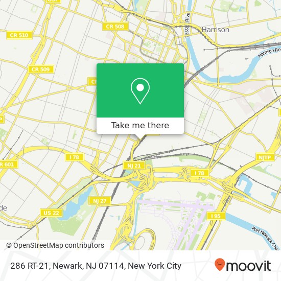 286 RT-21, Newark, NJ 07114 map