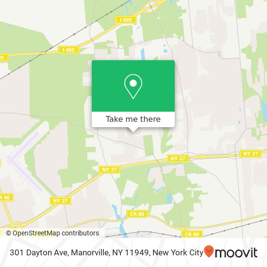 301 Dayton Ave, Manorville, NY 11949 map