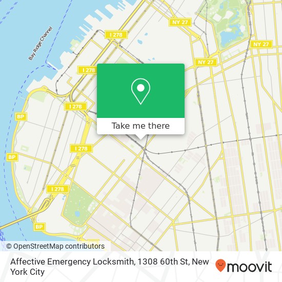 Affective Emergency Locksmith, 1308 60th St map
