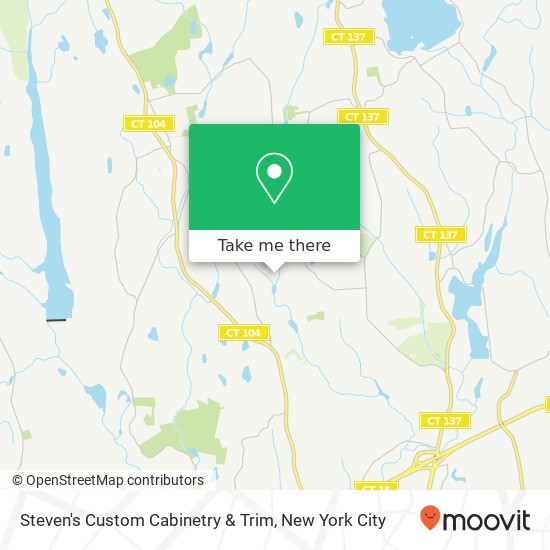 Steven's Custom Cabinetry & Trim map