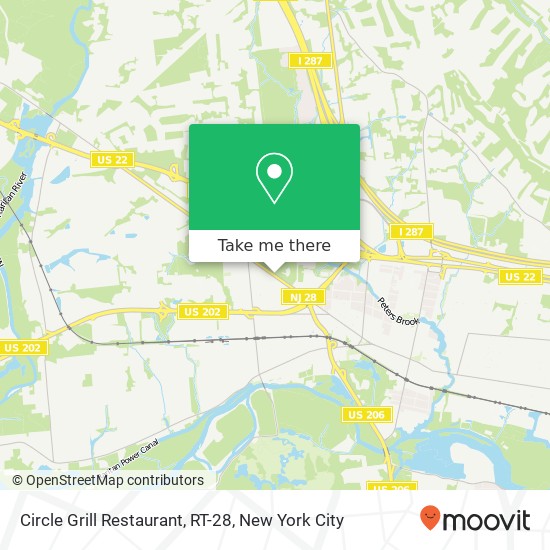 Circle Grill Restaurant, RT-28 map