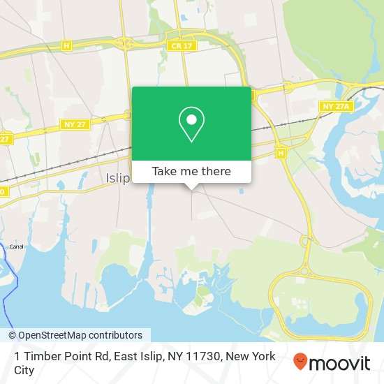 1 Timber Point Rd, East Islip, NY 11730 map
