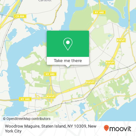 Mapa de Woodrow Maguire, Staten Island, NY 10309