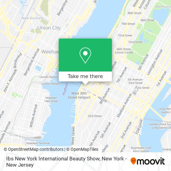 Ibs New York International Beauty Show map