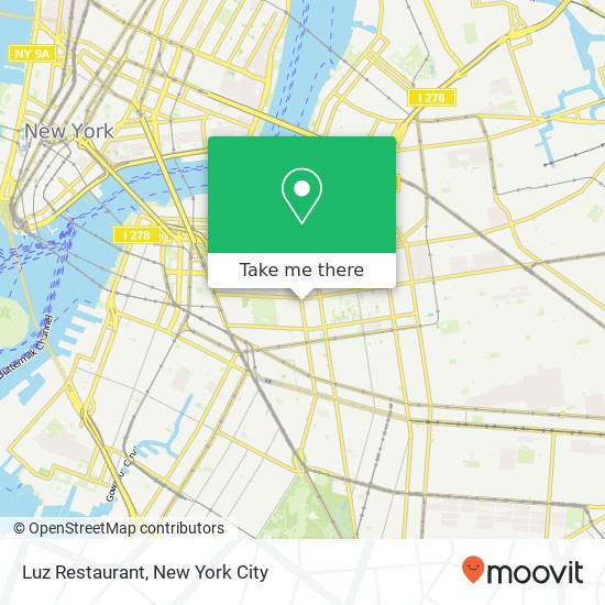 Luz Restaurant map