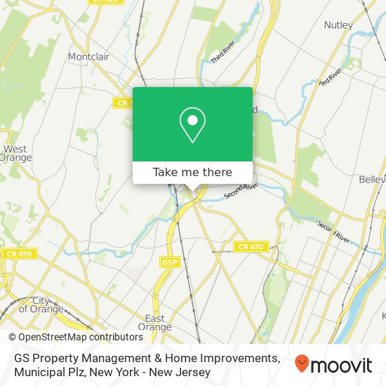 Mapa de GS Property Management & Home Improvements, Municipal Plz