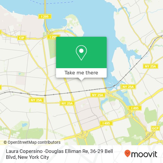 Mapa de Laura Copersino -Douglas Elliman Re, 36-29 Bell Blvd