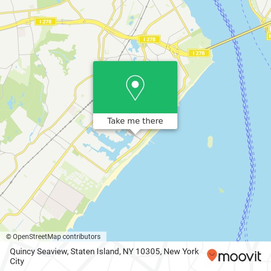 Mapa de Quincy Seaview, Staten Island, NY 10305