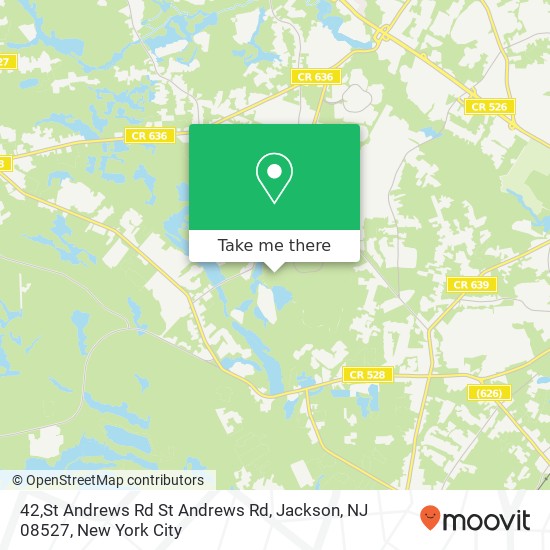 Mapa de 42,St Andrews Rd St Andrews Rd, Jackson, NJ 08527
